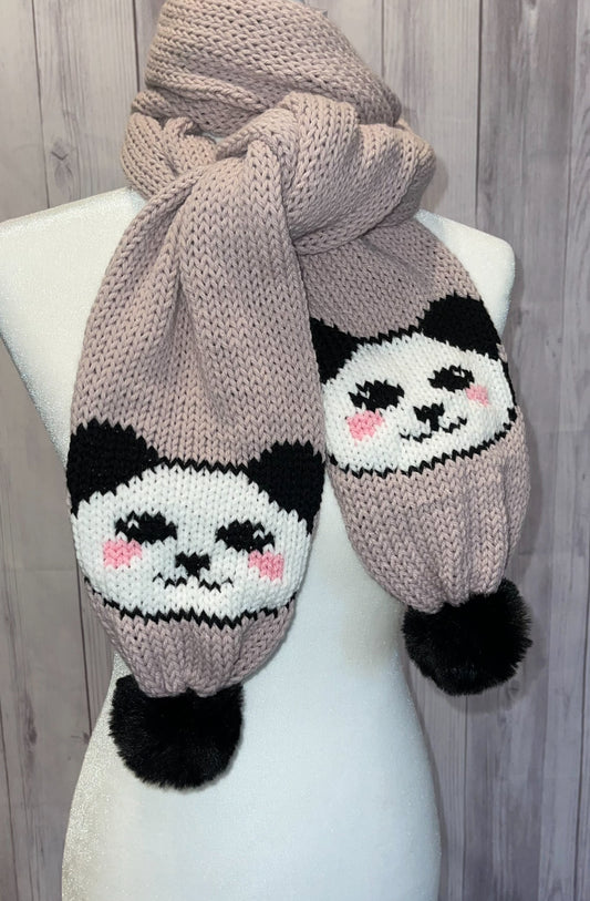 Blushing Panda Scarf Pattern