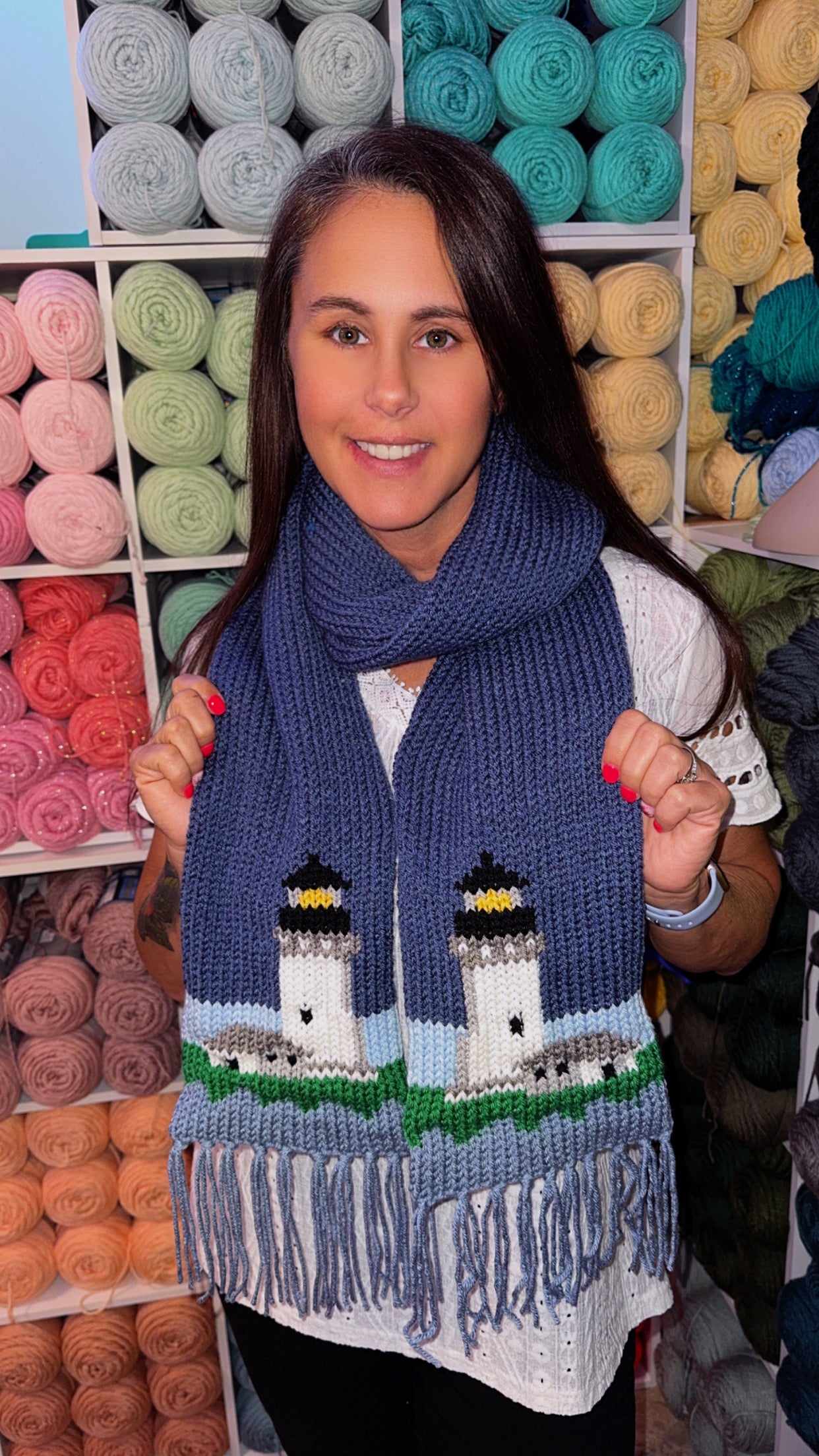 Lighthouse scarf
