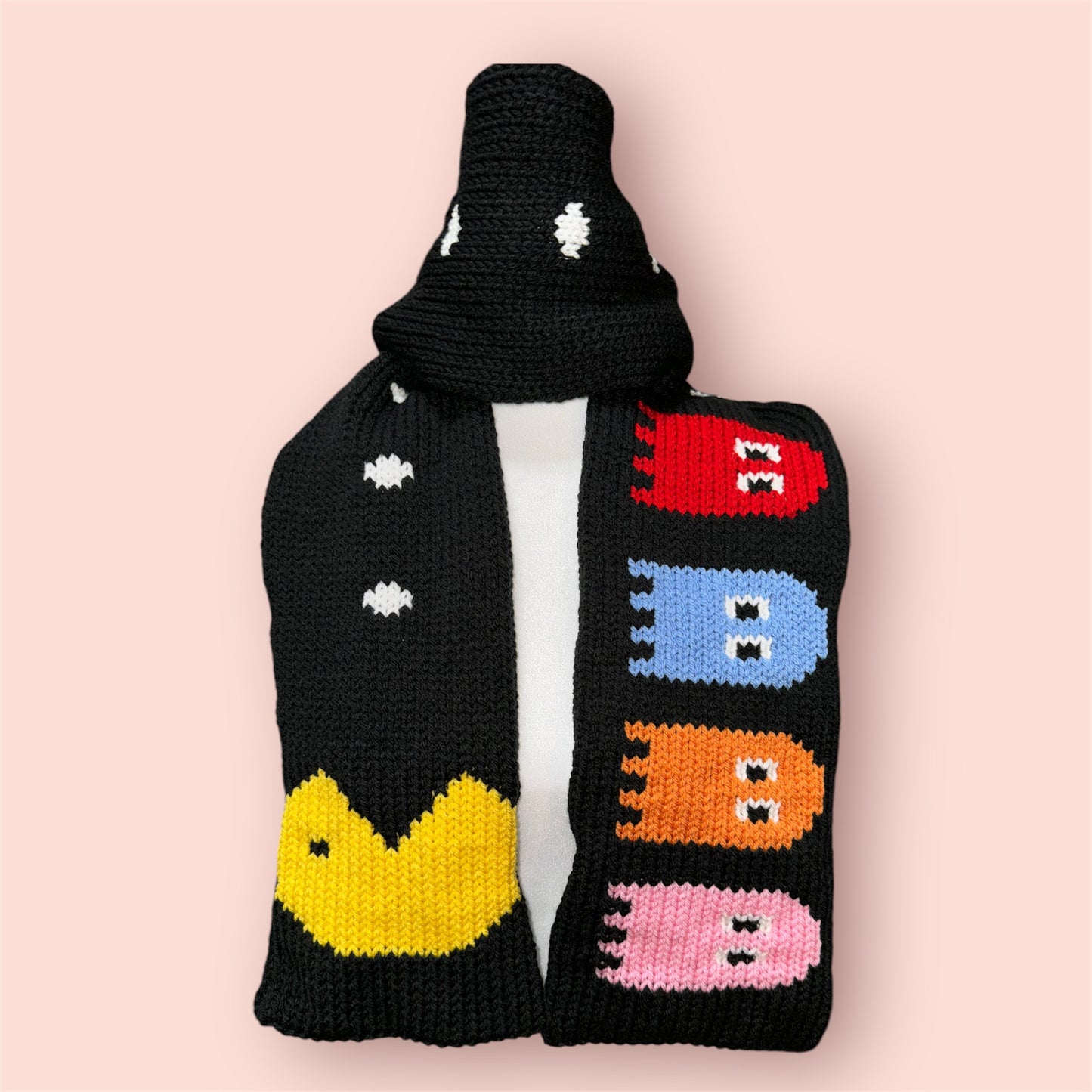 PAC-Man hat and scarf