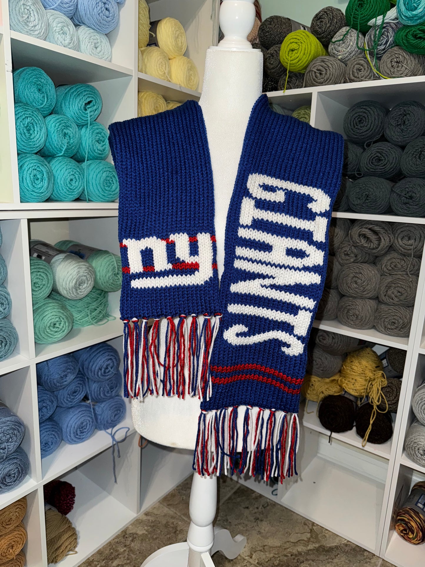 NY Giants Scarf (PATTERN ONLY) pattern