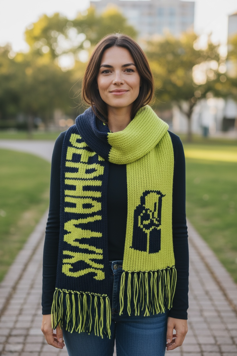 Hawks scarf PATTERN ONLY