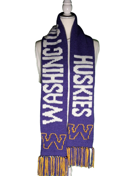 Washington  Huskies Scarf (PATTERN ONLY) pattern