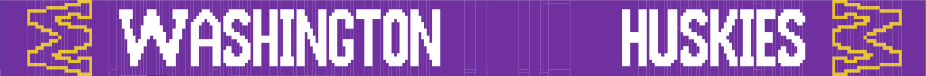 Washington  Huskies Scarf (PATTERN ONLY) pattern