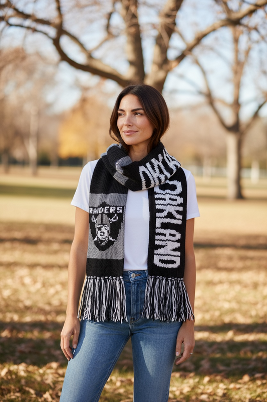 Oakland Raiders Scarf Pattern