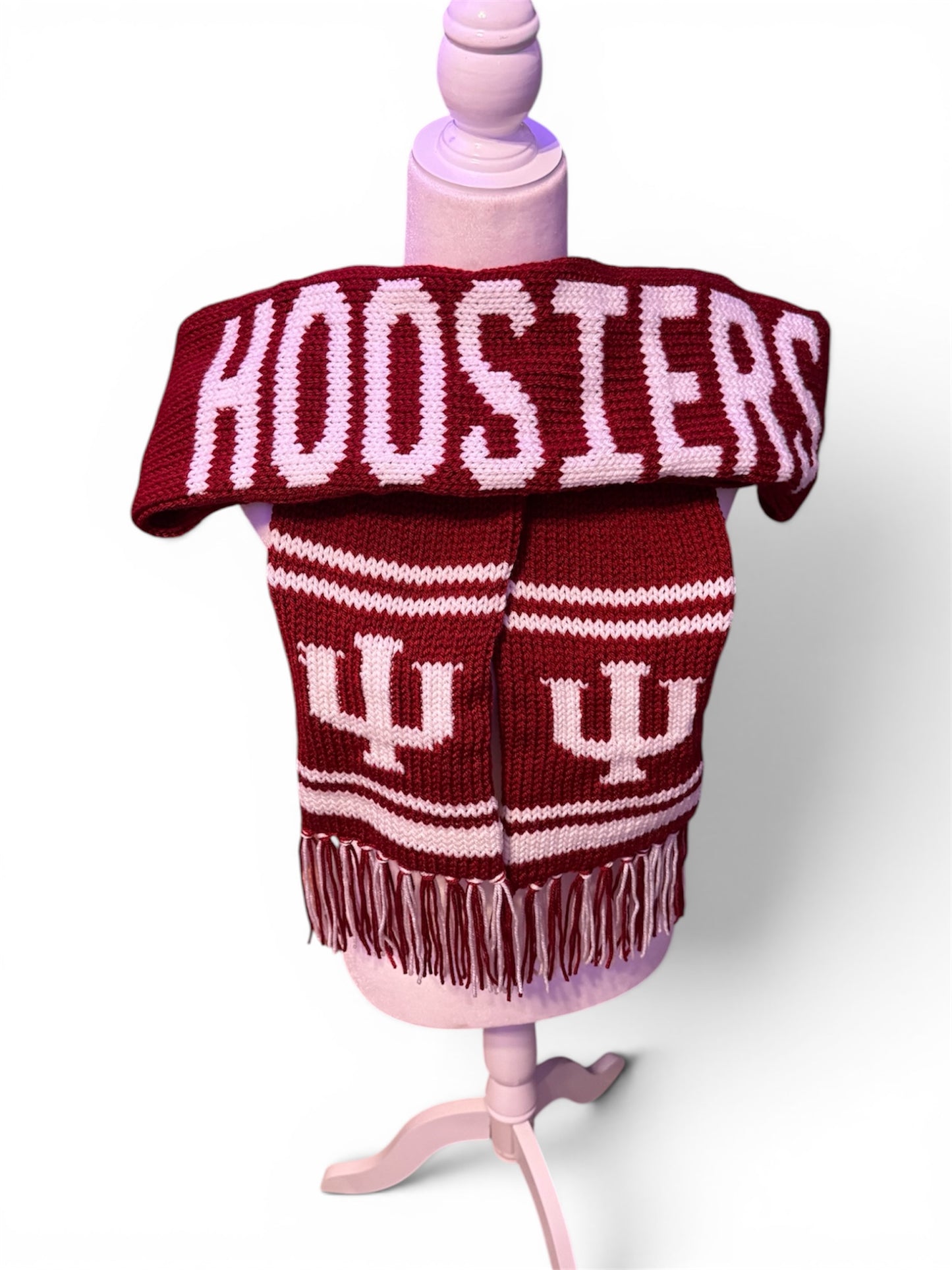 Indiana Hoosiers Scarf (PATTERN ONLY) pattern