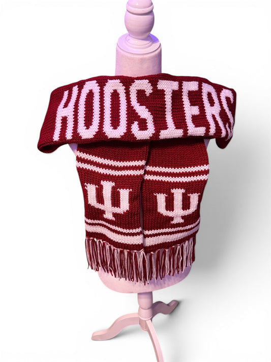 Indiana Hoosiers Scarf (PATTERN ONLY) pattern